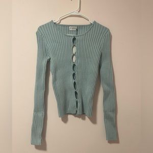 *NWT* Mathilde Gohler x Nakd Knitted Sweater in Ice Blue - Medium